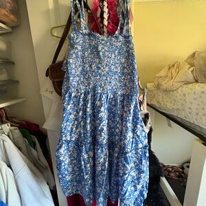Blue floral dress size M
